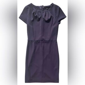 Banana Republic Purple Sheath Mini Dress Crew Neck